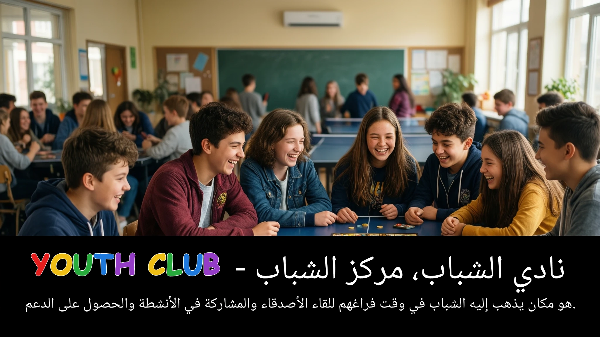 Arabic Illustration for youth club